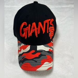 San Francisco Giants New Era Camo Black 9FORTY Cap Unisex Youth Adjustable‎ Cap